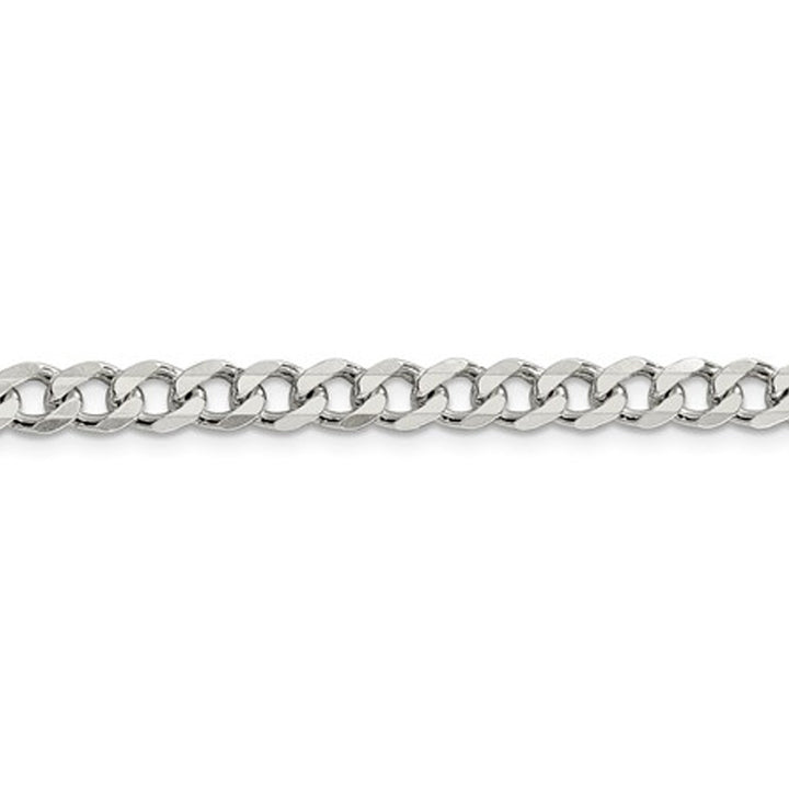 Curb Chain Bracelet in Sterling Silver 8 Inches (6.0mm) Image 4