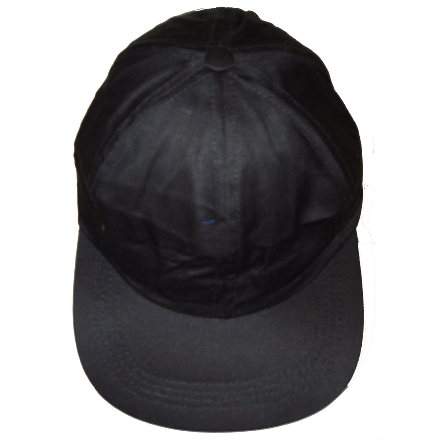 Cotton Baseball Cap Solid Black Adult Unisex Image 1