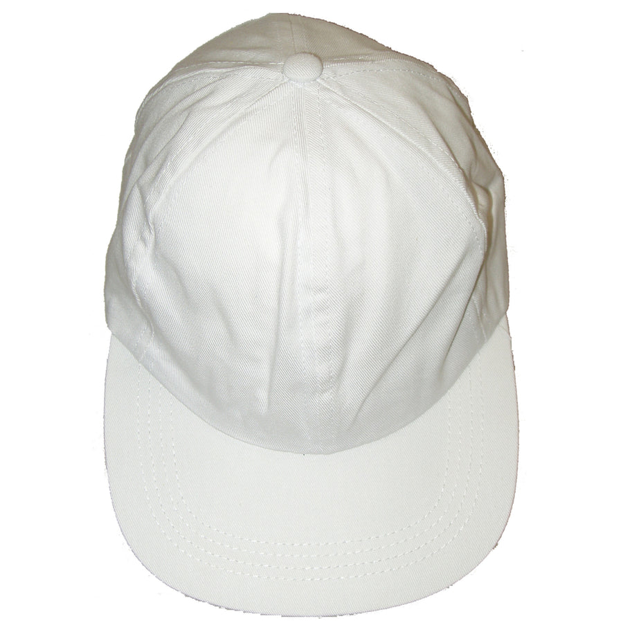 Cotton Baseball Cap Solid White Adult Unisex Image 1