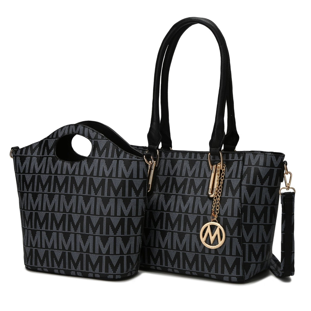 MKF Collection Casey Womens Handbag Signature 2Pcs Set Tote Bag and Crossbody Bag by Mia K. Image 2