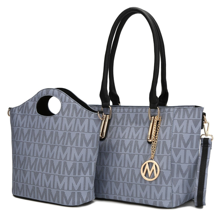 MKF Collection Casey Womens Handbag Signature 2Pcs Set Tote Bag and Crossbody Bag by Mia K. Image 4