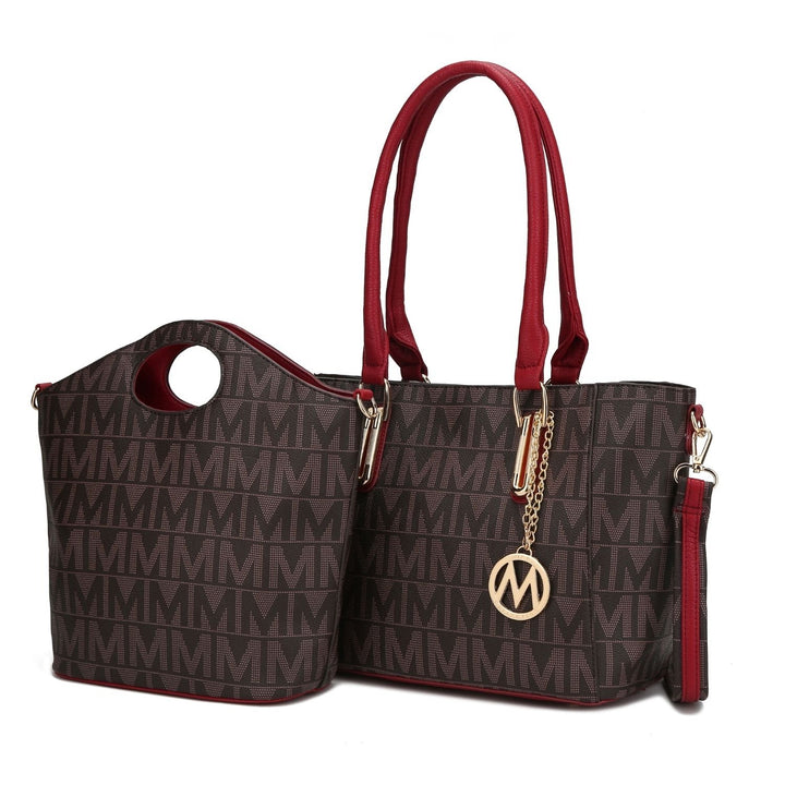 MKF Collection Casey Womens Handbag Signature 2Pcs Set Tote Bag and Crossbody Bag by Mia K. Image 1