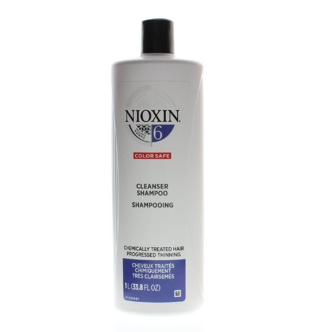 Nioxin System 6 Cleanser Shampoo Medium To Coarse 33.8oz/1 Liter Image 1