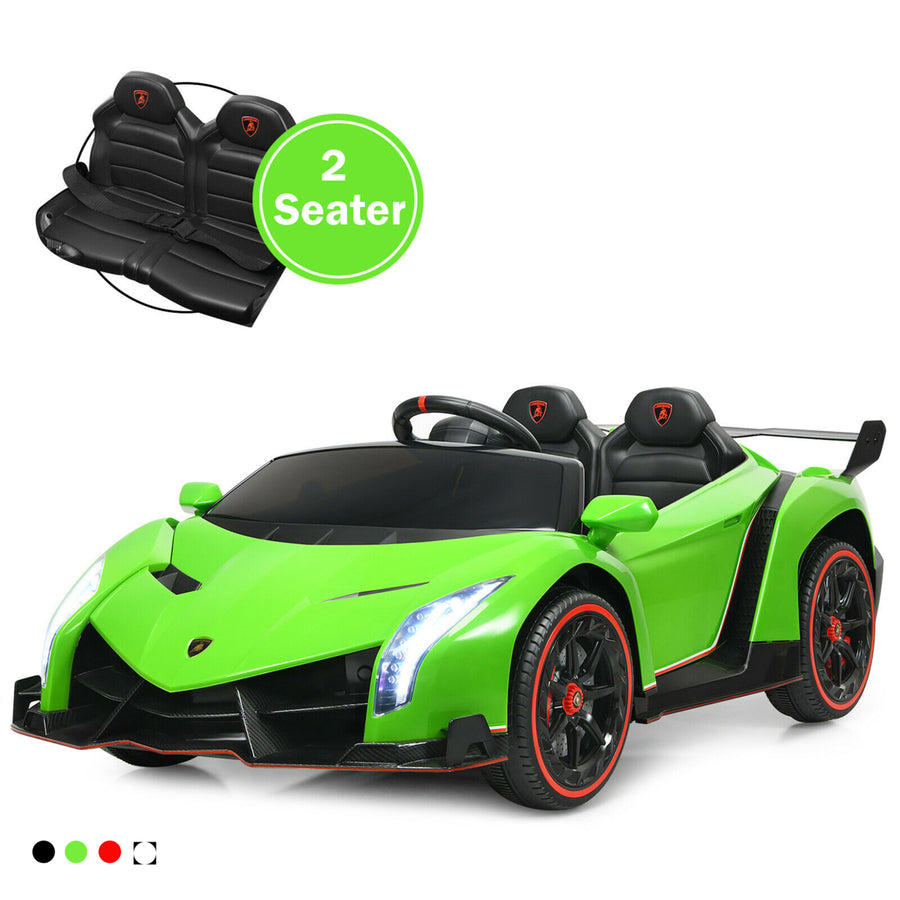 12V 2-Seater Licensed Lamborghini Kids Ride On Car w/ RC and Swing Function Image 1