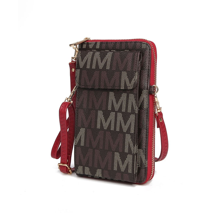 MKF Collection Cossetta Cell Phone Crossbody Handbag Wallet by Mia K. Image 6