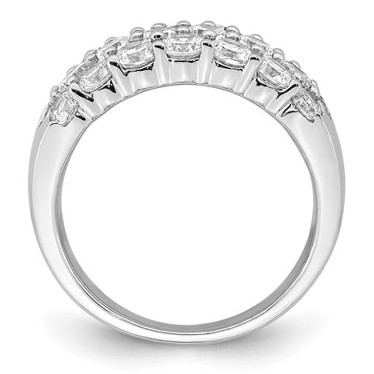 2.50 Carat (ctw SI1-SI2G-H-I) Lab-Grown Diamond Ring in 14K White Gold Image 3