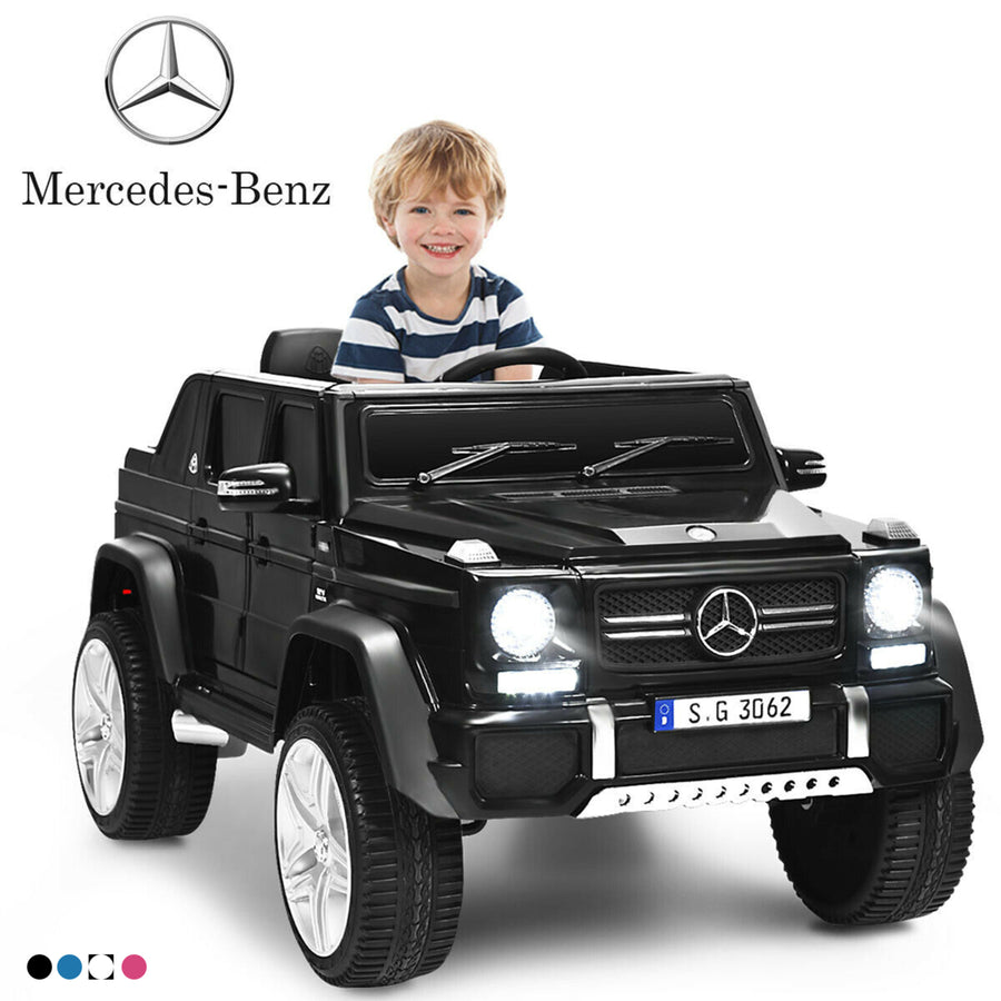 12V Licensed Mercedes-Benz Kids Ride On Car RC Motorized Vehicles w/ Trunk Image 1
