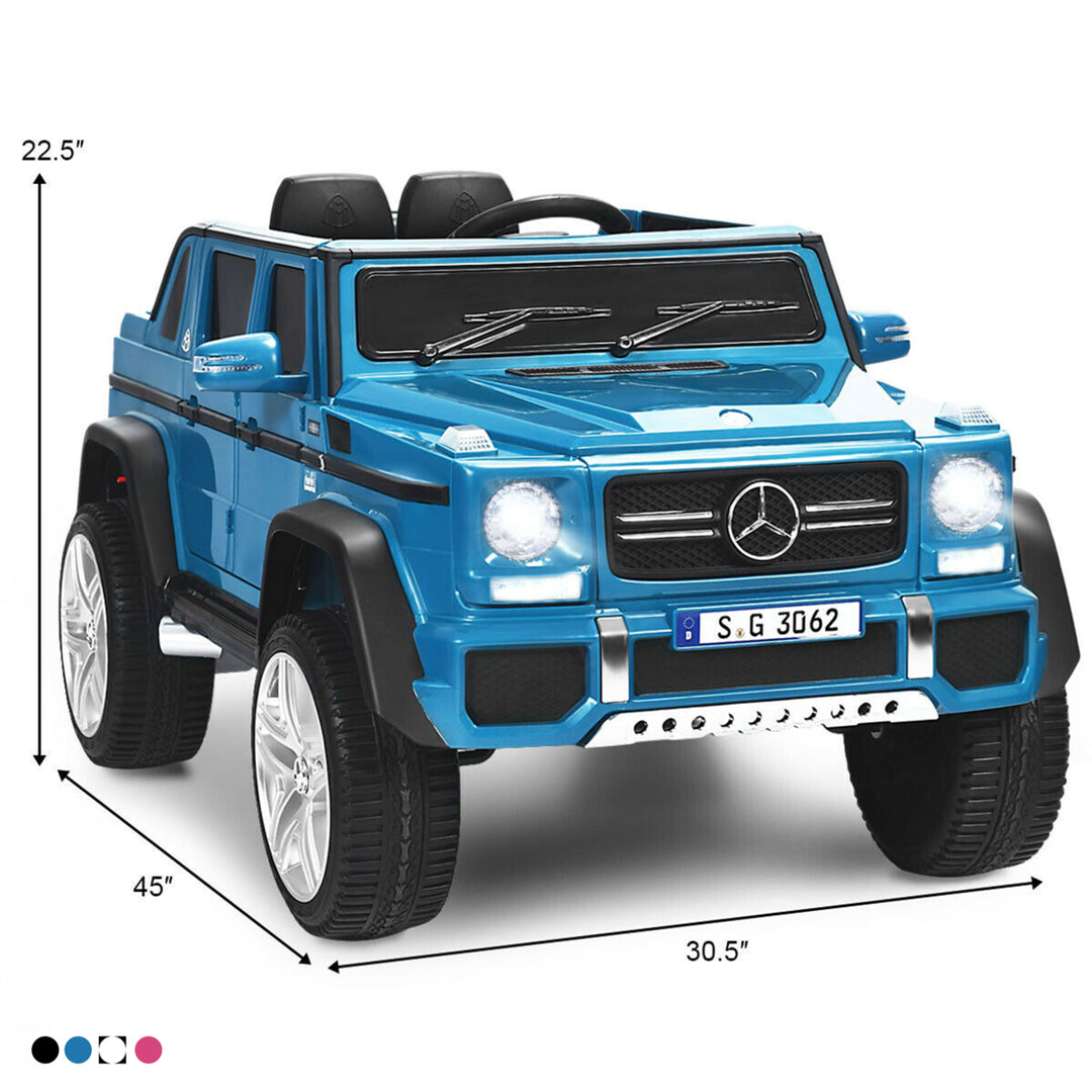 12V Licensed Mercedes-Benz Kids Ride On Car RC Motorized Vehicles w/ Trunk Image 2