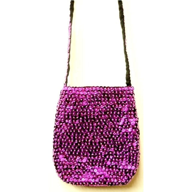 Sequin Purse Purple Image 1