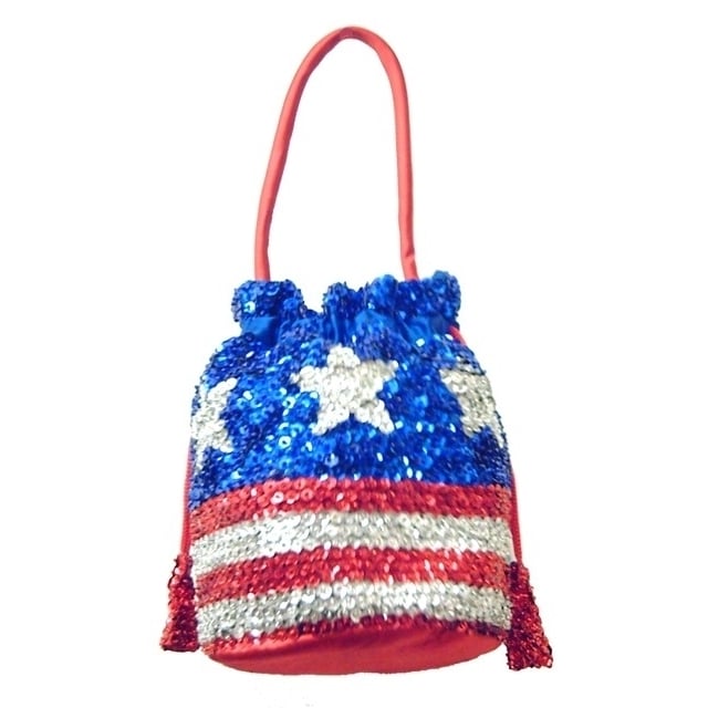 Sequin Purse USA Stars and Stripes Image 1