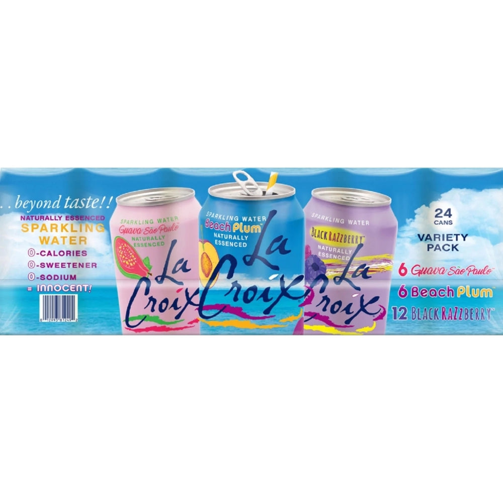 La Croix Black Razz Berry Sparkling Water Variety Pack 24 - 12 Fluid Ounce Cans Image 2