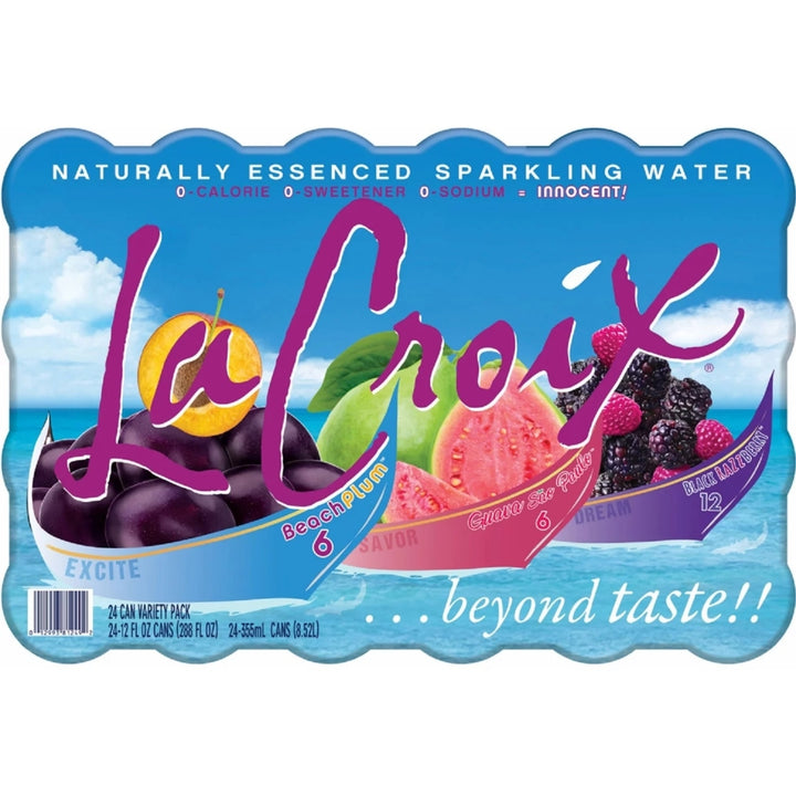 La Croix Black Razz Berry Sparkling Water Variety Pack 24 - 12 Fluid Ounce Cans Image 3