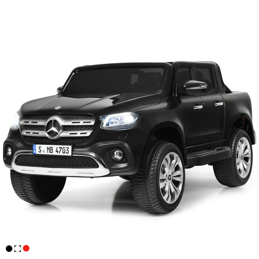 12V 2-Seater Kids Ride On Car Licensed Mercedes Benz X Class RC w/ Trunk Image 1