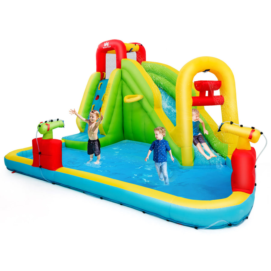 Inflatable Water Slide Kids Bounce House Without Blower Image 1