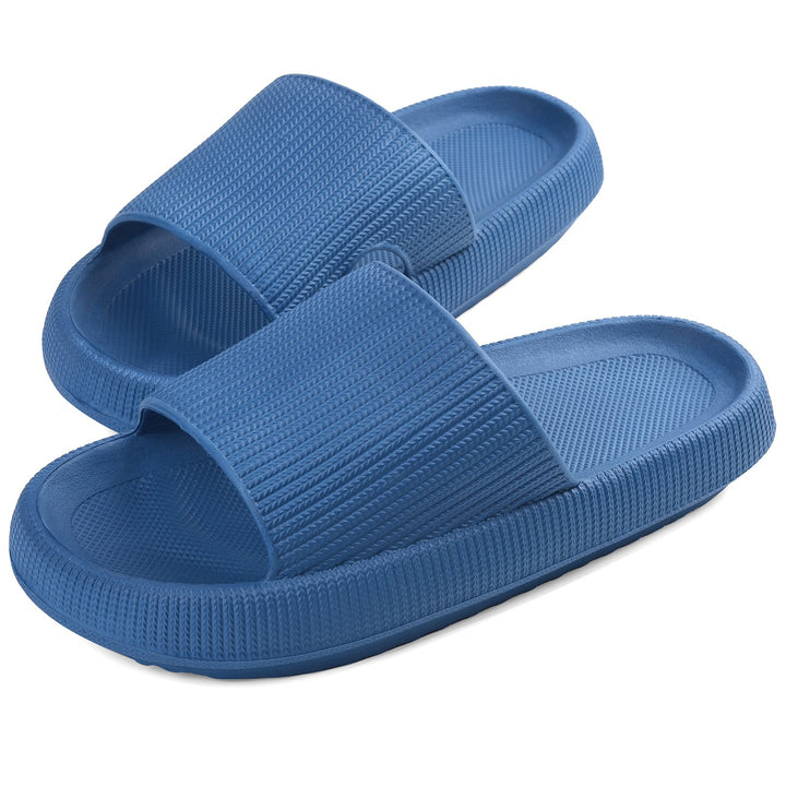 Cloud Slides Sandals Pillow Slippers for Women Men Unisex Quick Drying Anti-skid Extra Thick Foam Open Toe Indoor and Image 1