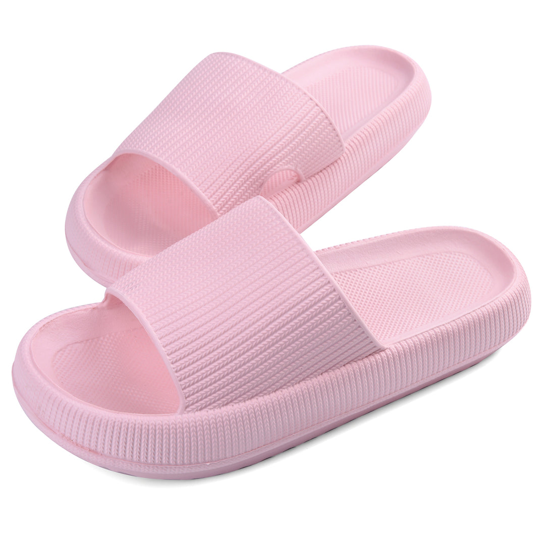 Cloud Slides Sandals Pillow Slippers for Women Men Unisex Quick Drying Anti-skid Extra Thick Foam Open Toe Indoor & Image 1