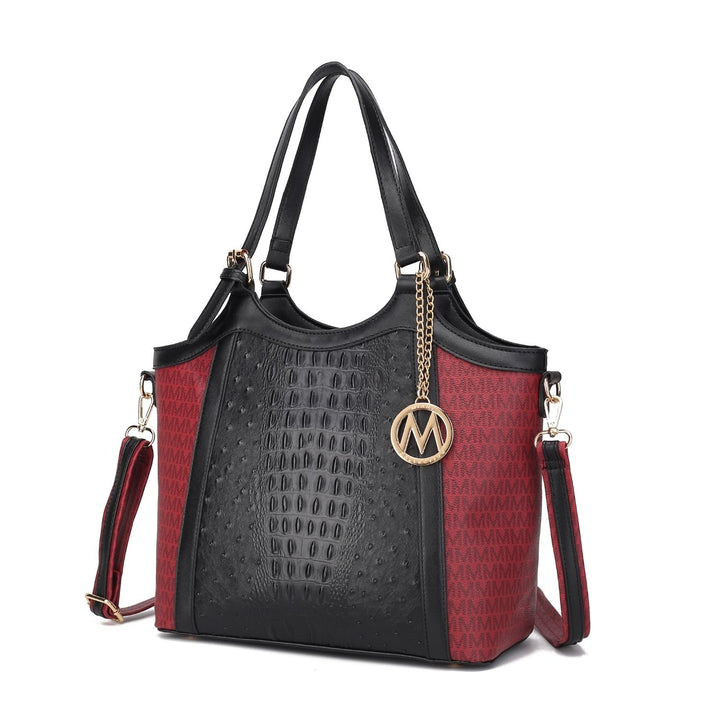 MKF Collection Ramona Tote Handbag Crossbody Multi-Functional Shoulder Bag by Mia K. Image 6