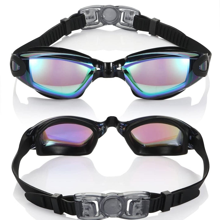 Anti-Fog Unisex Swim Goggles with Protective Case- 3 Colors Image 4