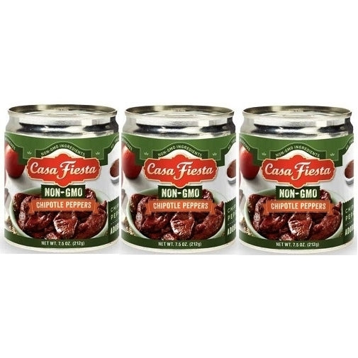 Casa Fiesta NON-GMO Chipotle Peppers 3 Pack Image 1