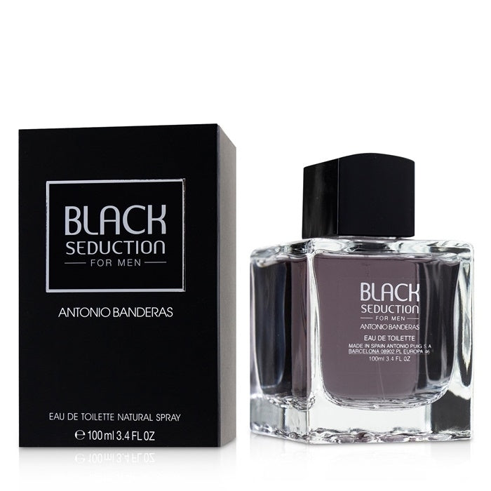 Antonio Banderas Seduction in Black (Black Seduction) Eau De Toilette Spray 100ml/3.4oz Image 1