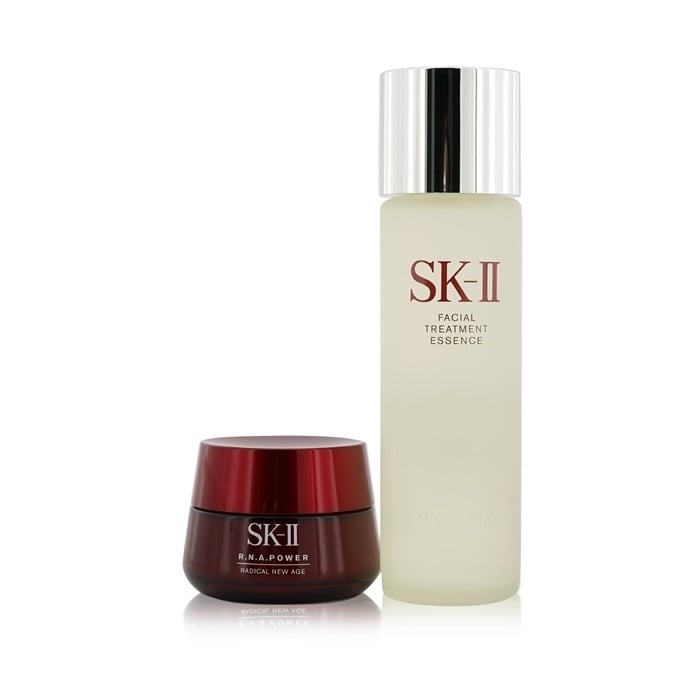 SK II Ageless Beauty Essentials Set: R.N.A. Power Moisturizing Cream 80ml + Facial Treatment Essence 230ml 2pcs Image 1