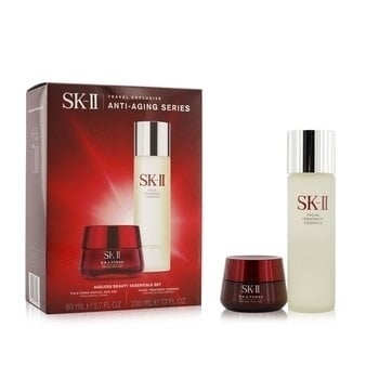 SK II Ageless Beauty Essentials Set: R.N.A. Power Moisturizing Cream 80ml + Facial Treatment Essence 230ml 2pcs Image 2