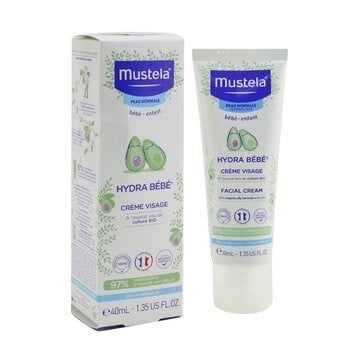 Mustela Hydra-Bebe Facial Cream With Organic Avocado - Normal Skin 40ml/1.35oz Image 2