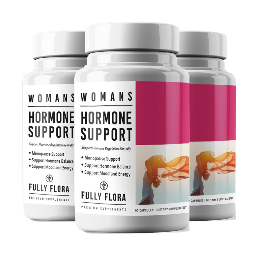 Fully Flora Womens Hormone Support Supplement 3 Bottle Pack Natural Relief Image 1