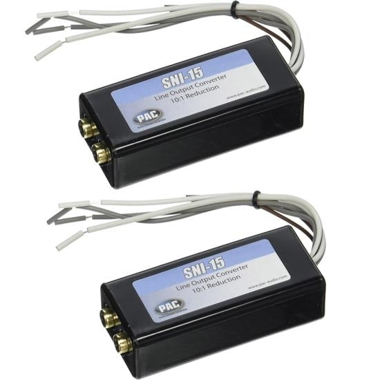 (Pack of 2 )PAC SNI-15 Line Out Converter for Adding Amplifier to Factory Radio Image 1