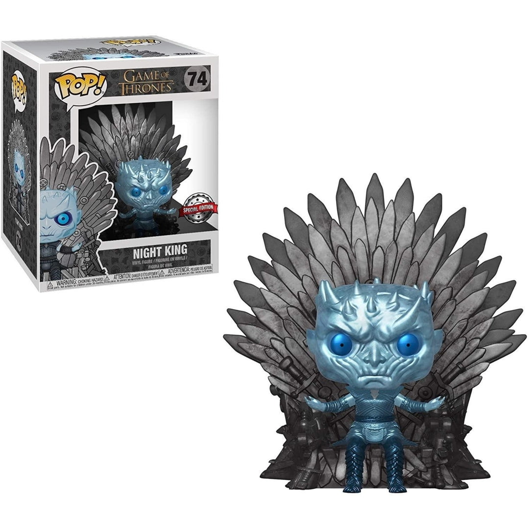 Funko Pop Game of Thrones Night King Metallic Vinyl Figure 6" Iron Throne Image 2