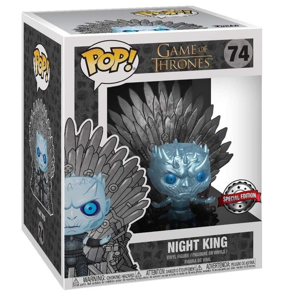 Funko Pop Game of Thrones Night King Metallic Vinyl Figure 6" Iron Throne Image 3