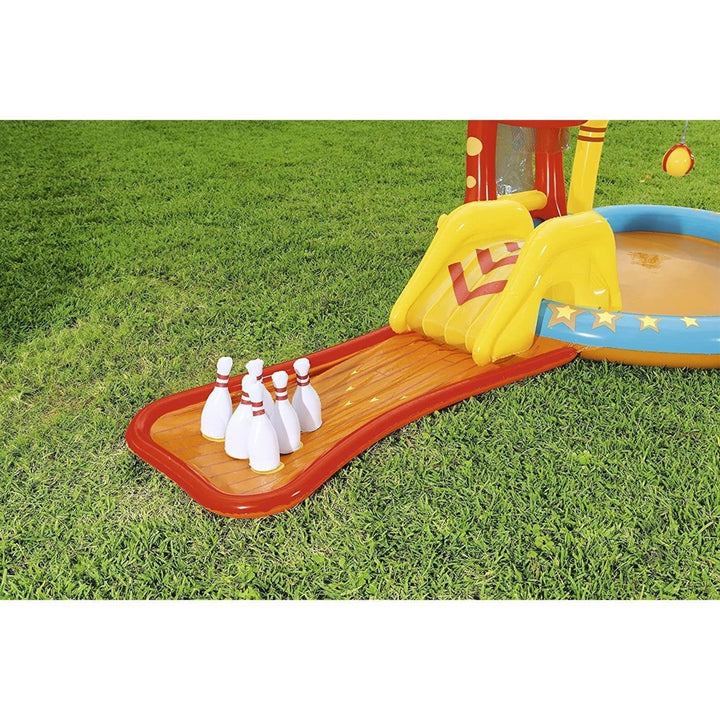 Kids Inflatable 14 Pool Lil Champ Play Center Slide Sprinkler Outdoor Fun Bestway Image 3