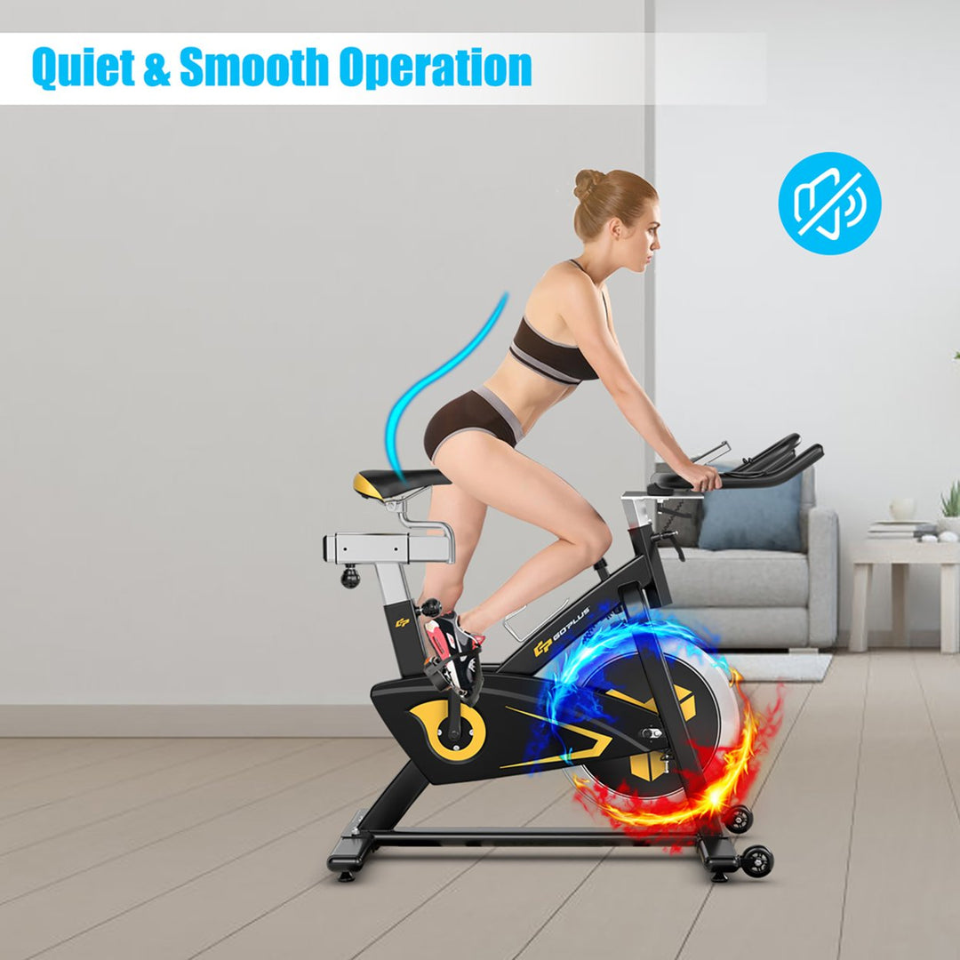 Magnetic Exercise Bike Stationary Belt Drive Indoor Cycling Bike Gym Home Cardio Image 4