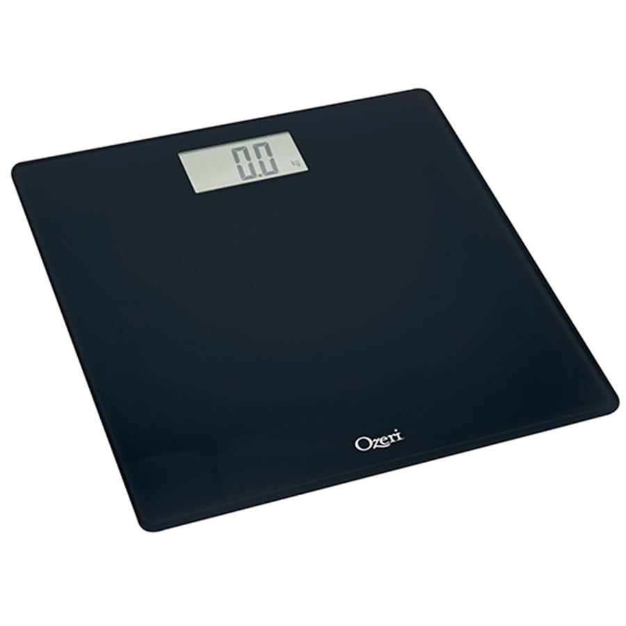 Ozeri Precision Body Weight Scale (440 lbs Step-on Bath Scale) in Tempered Glass Image 1