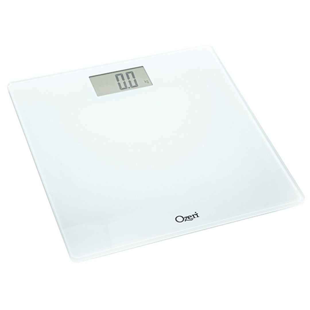 Ozeri Digital Body Weight Scale Tempered Glass 440 lbs Step-On LCD Display Image 1