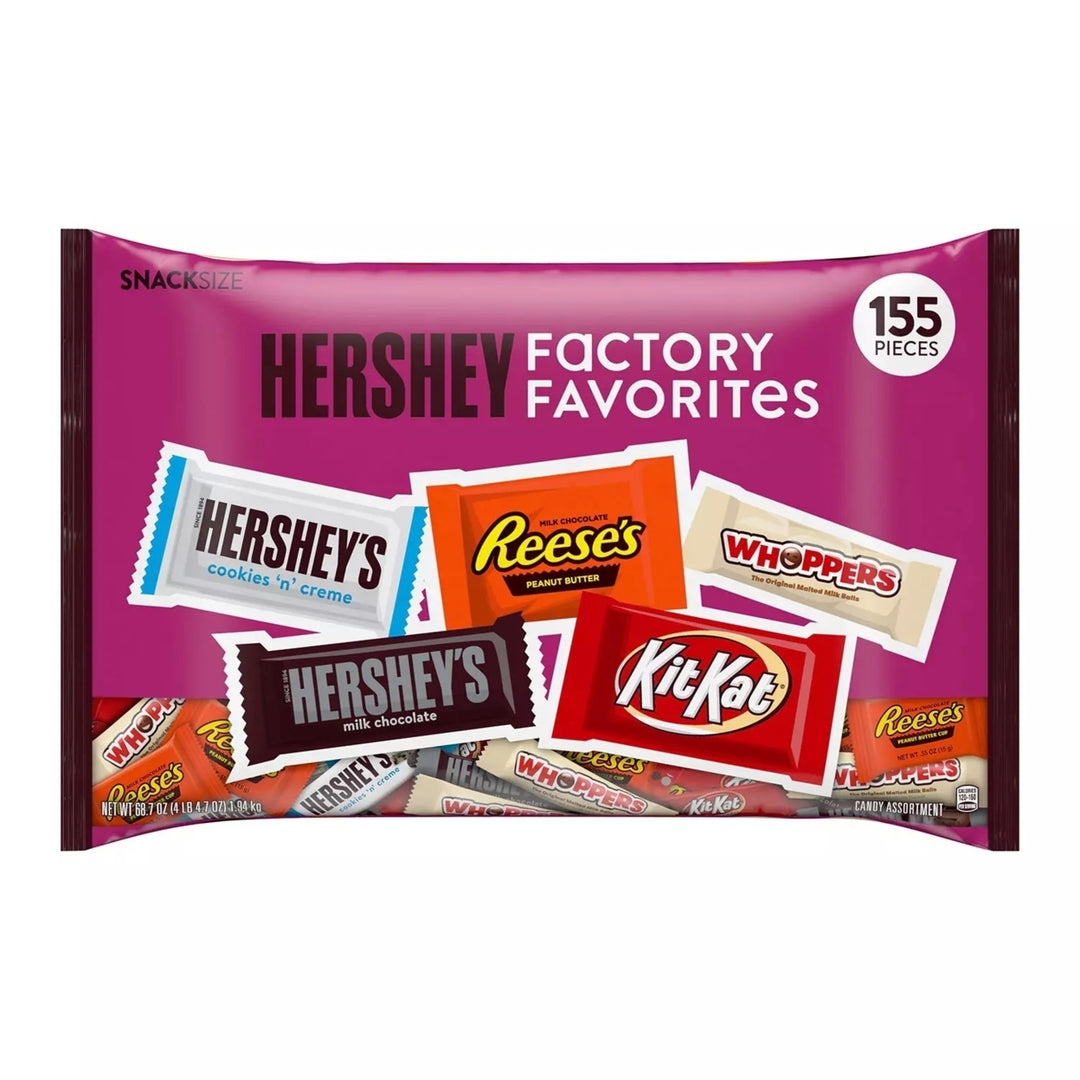 Hershey Factory Favorites Chocolate and Creme Assortment 68.7 Ounce (155 Piece) Image 1