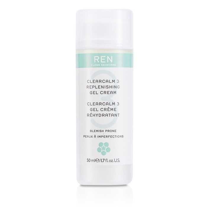 Ren - Clearcalm 3 Replenishing Gel Cream (For Blemish Prone Skin)(50ml/1.7oz) Image 1