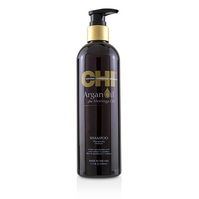 CHI - Argan Oil Plus Moringa Oil Shampoo - Sulfate and Paraben Free(340ml/11.5oz) Image 1