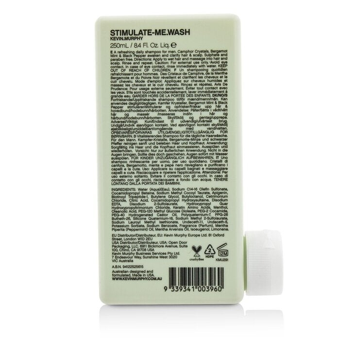 Kevin.Murphy - Stimulate-Me.Wash (Stimulating and Refreshing Shampoo - For Hair and Scalp)(250ml/8.4oz) Image 2