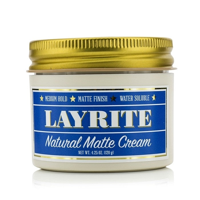 Layrite - Natural Matte Cream (Medium Hold Matte Finish Water Soluble)(120g/4.25oz) Image 1