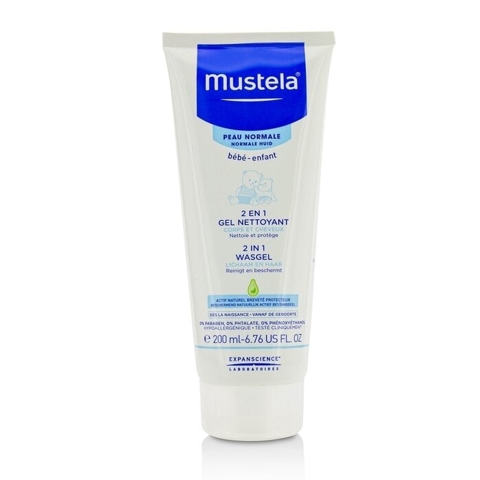 Mustela - 2 In 1 Body and Hair Cleansing gel - For Normal Skin(200ml/6.76oz) Image 1