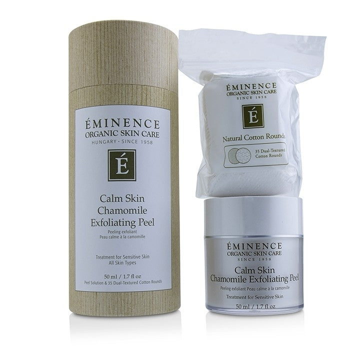 Eminence - Calm Skin Chamomile Exfoliating Peel (with 35 Dual-Textured Cotton Rounds)(50ml/1.7oz) Image 1