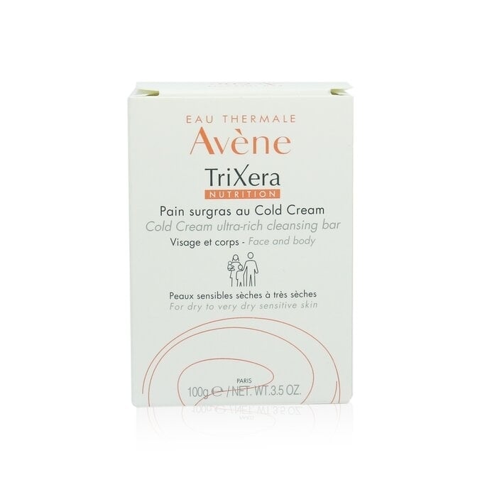 TriXera Nutrition Cold Cream Ultra-Rich Face and Body Cleansing Bar - For Dry to Very Dry Sensitive Skin - 100g/3.5oz Image 3