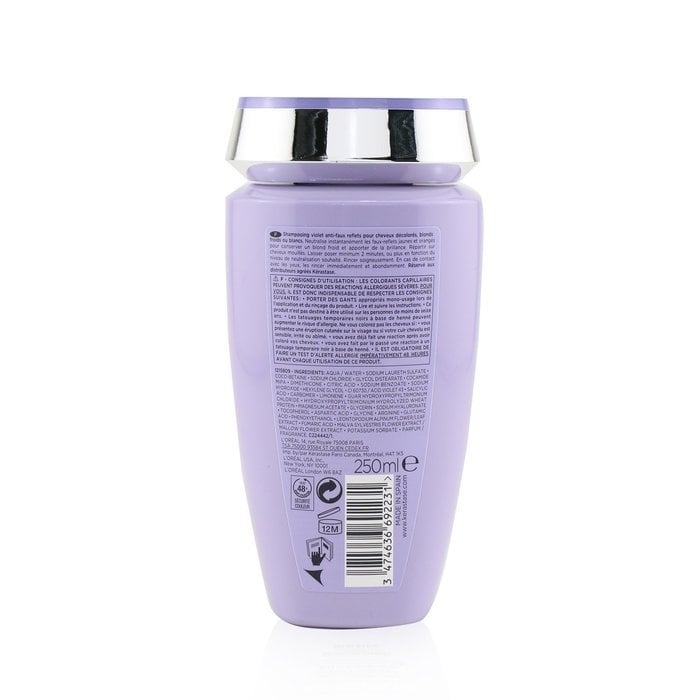 Kerastase - Blond Absolu Bain Ultra-Violet Anti-Brass Purple Shampoo (Lightened Cool Blonde or Grey Hair)(250ml/8.5oz) Image 3