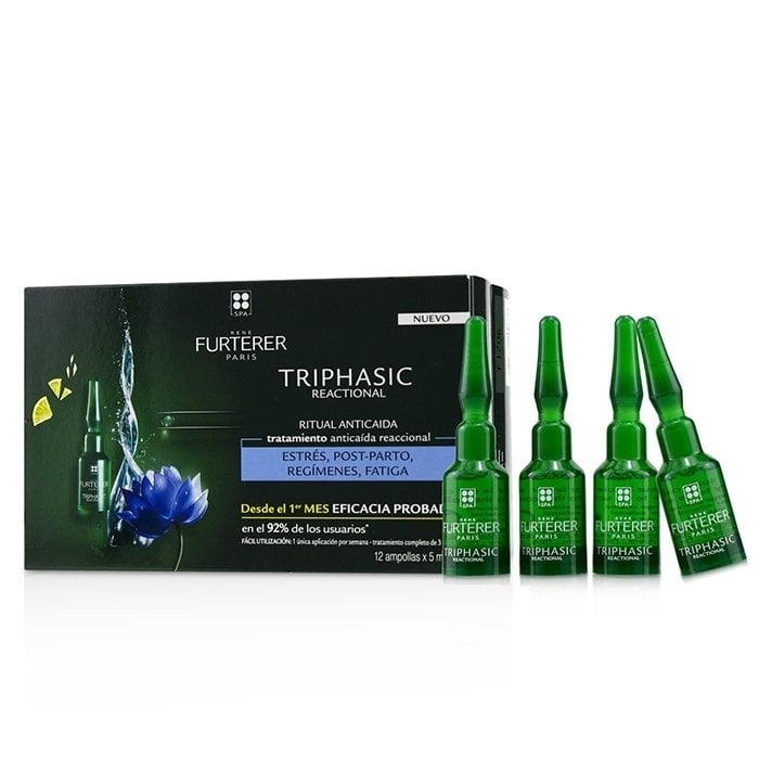 Rene Furterer - Triphasic Reactional Anti-Hair Loss Ritual Sudden Hair Loss Treatment(12x5ml/0.16oz) Image 2