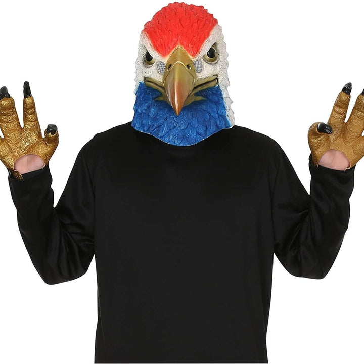 Patriotic USA American Eagle Mask with Hands Costume Political Events Seasons Image 1