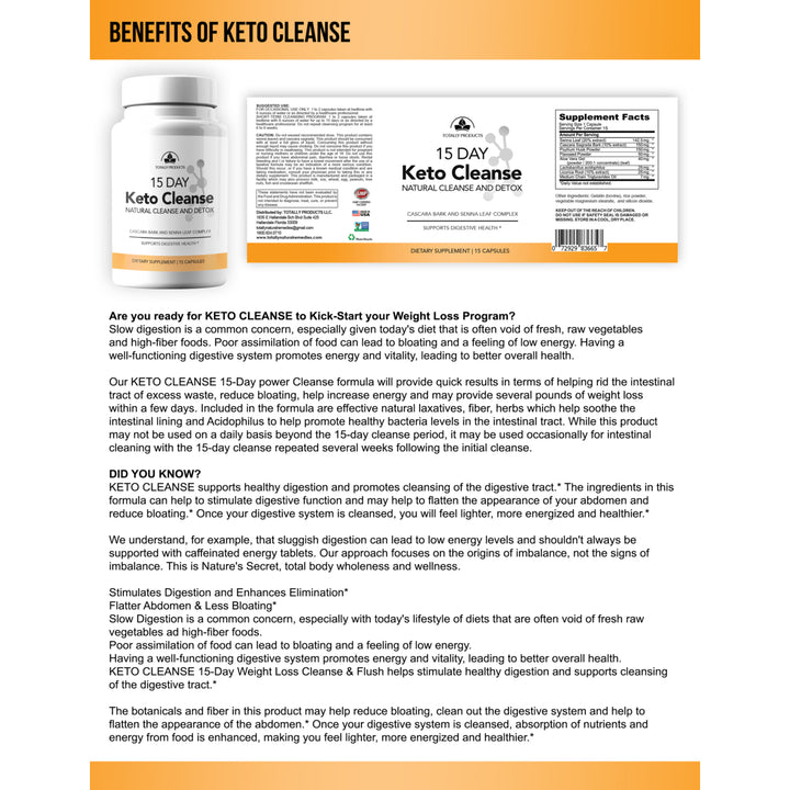 Keto Cleanse and Detox 15 day capsule (2 bottles) Image 3