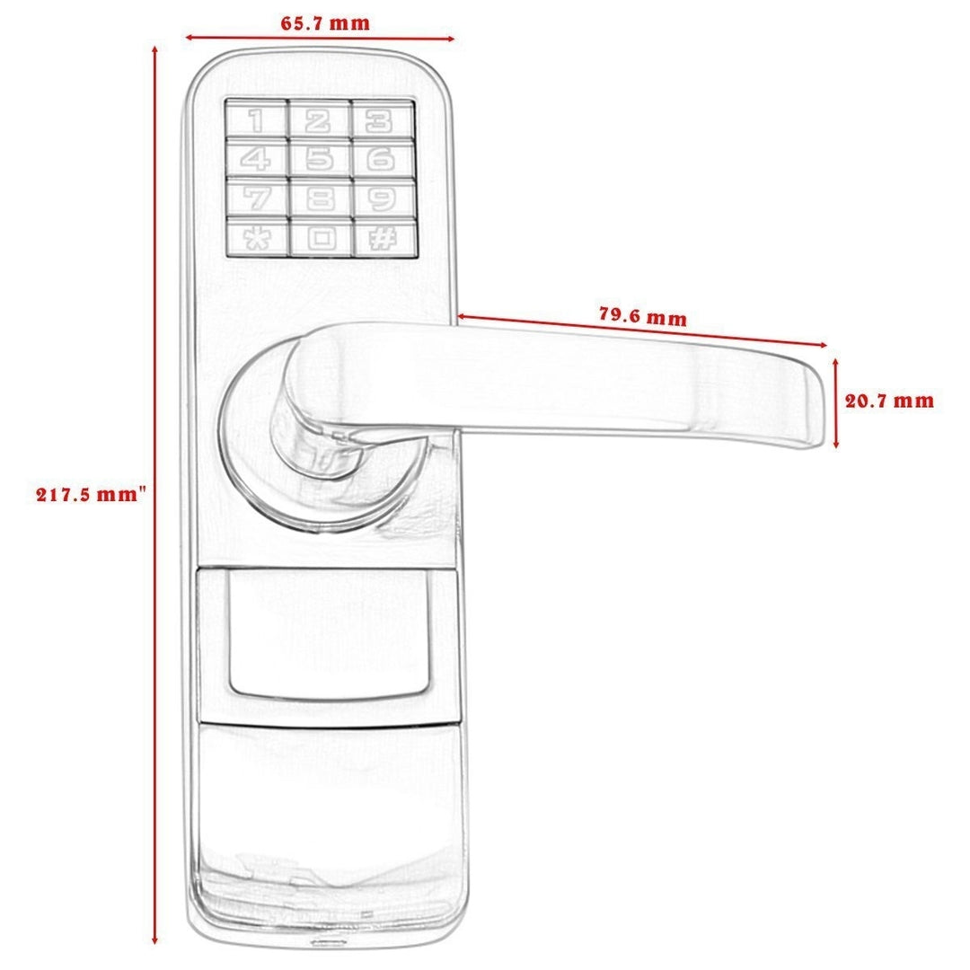 Digital Electronic Code Entry Door Lock Keyless Keypad Security Image 6