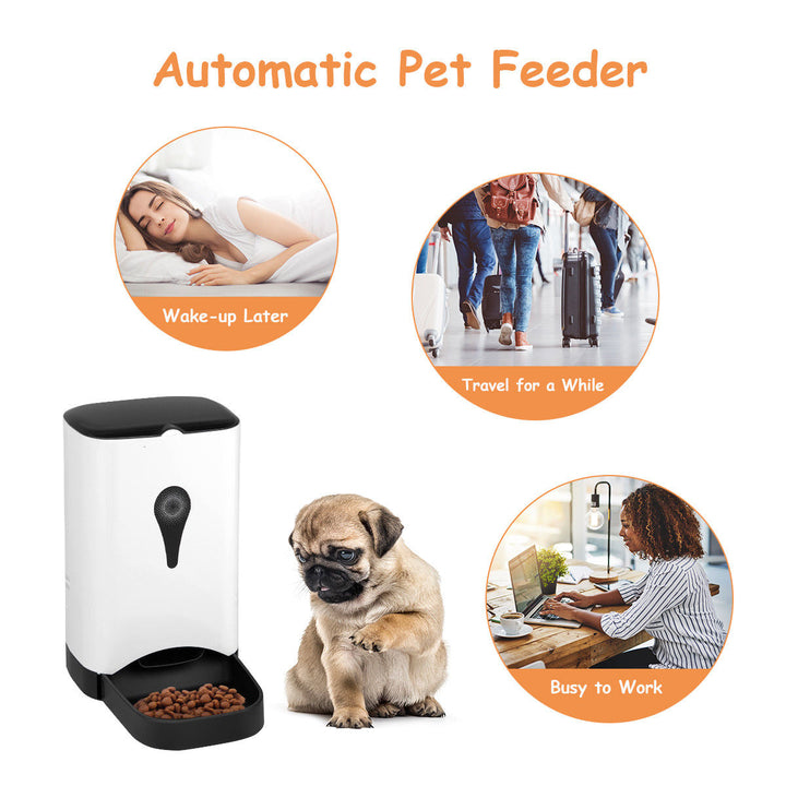 Automatic Pet Feeder for Dog Cat Food Dispenser Voice Recorder Timer Programable Image 4