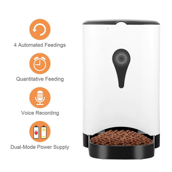 Automatic Pet Feeder for Dog Cat Food Dispenser Voice Recorder Timer Programable Image 4